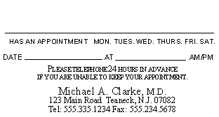 MA appointment card 2