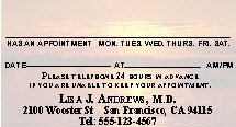 SMC 3 appointment business card