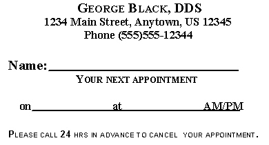MA APPOINTMENT CARD 4